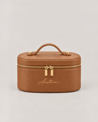 Kosmetikkoffer The Oval Apricot Aestina, goldenes Logo, Foto 2