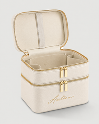Beauty case The Duo Coconut Aestina, logo dorato, foto 4