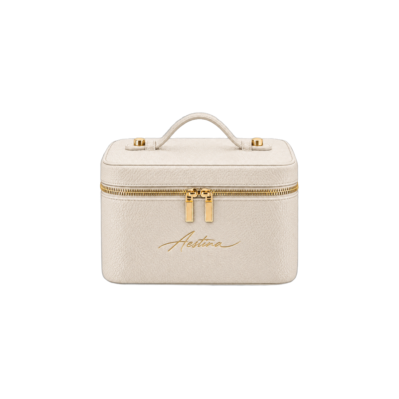 Beauty case The Simple Coconut Aestina, logo dorato, foto 1