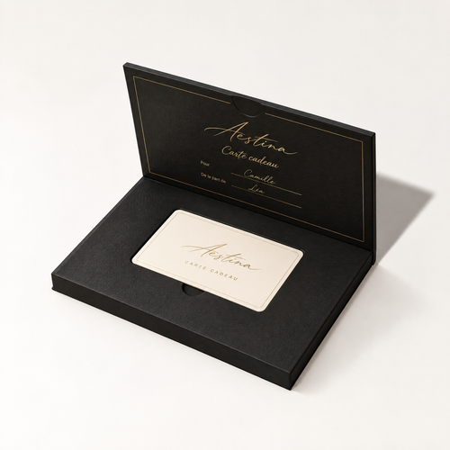Carte cadeau Aestina, coffret noir