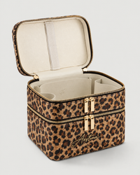 Beauty Case The Duo Leopard Aestina, goldenes Logo, Foto 4