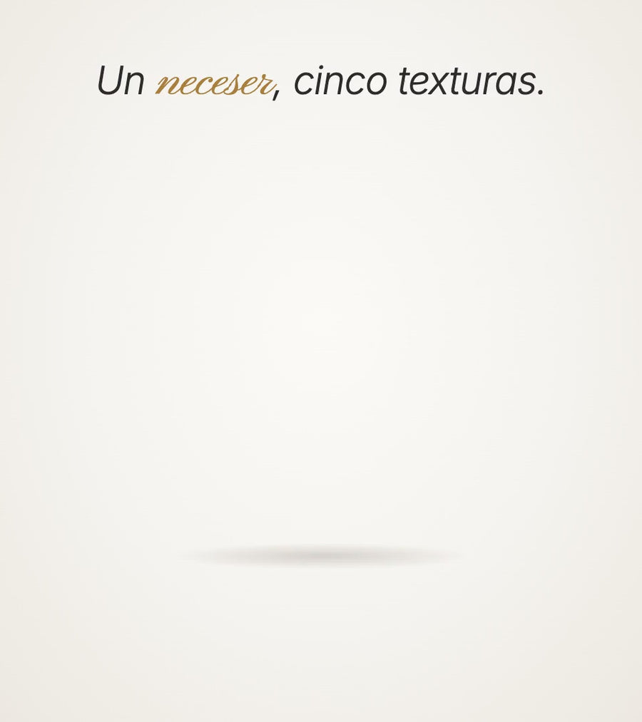 Neceseres Aestina en cinco texturas