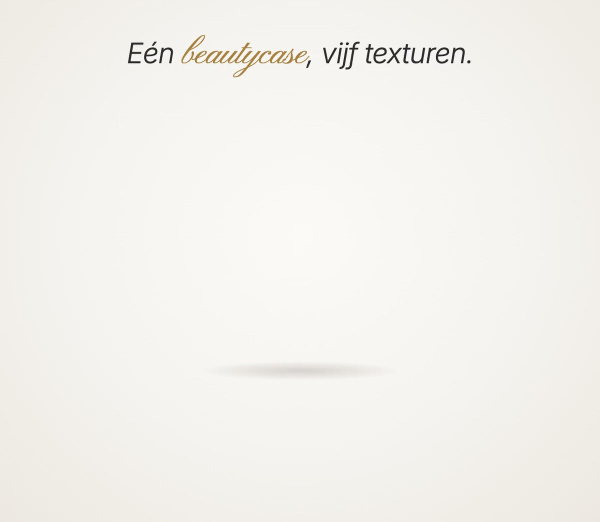 Aestina beautycases in vijf texturen
