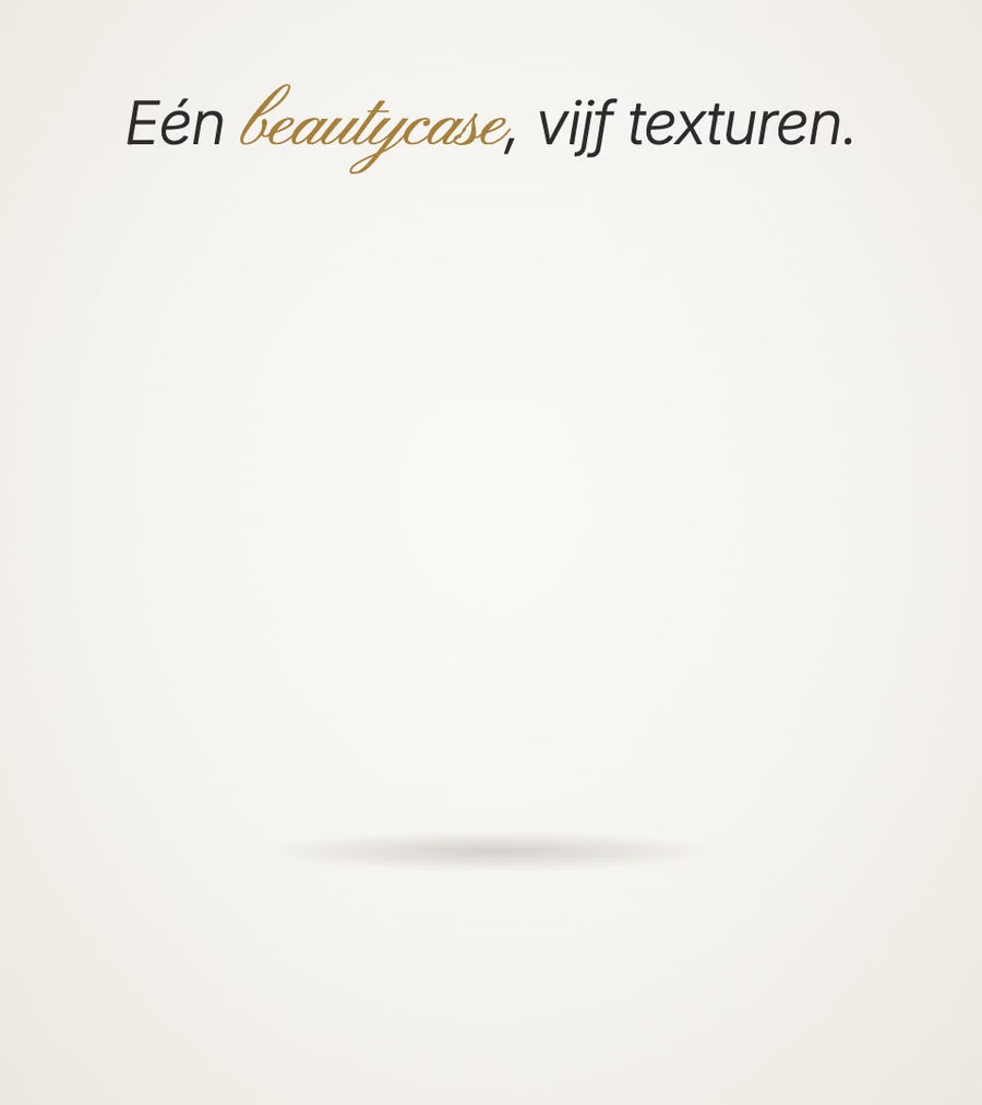 Aestina beautycases in vijf texturen