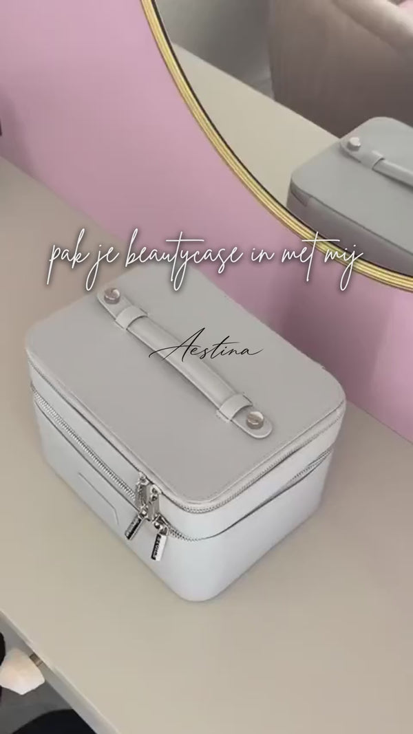 Aestina beautycase Coconut in een beautyroutine