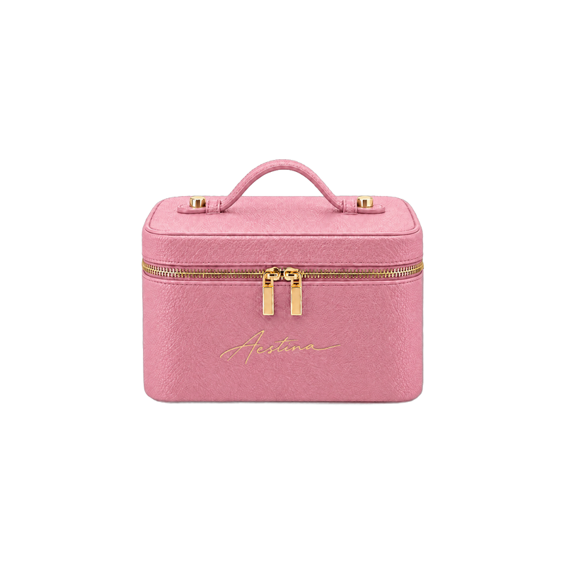 Beauty case The Simple Lychee Aestina, logo dorato, foto 1