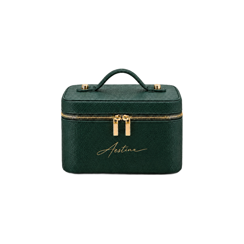 Beauty case The Simple Avocado Aestina, logo dorato, foto 1