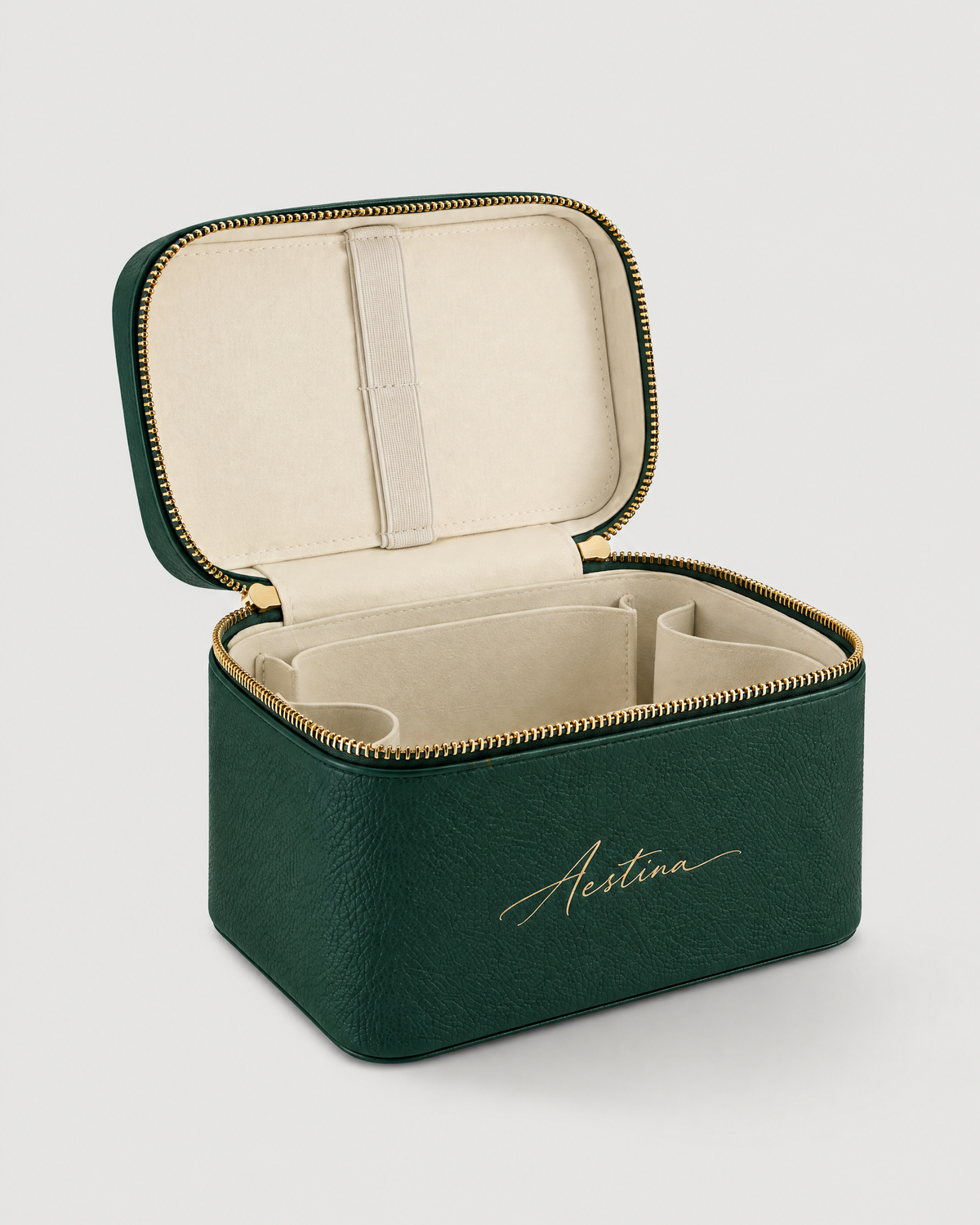 Beauty Case The Simple Avocado Aestina, goldenes Logo, Foto 4